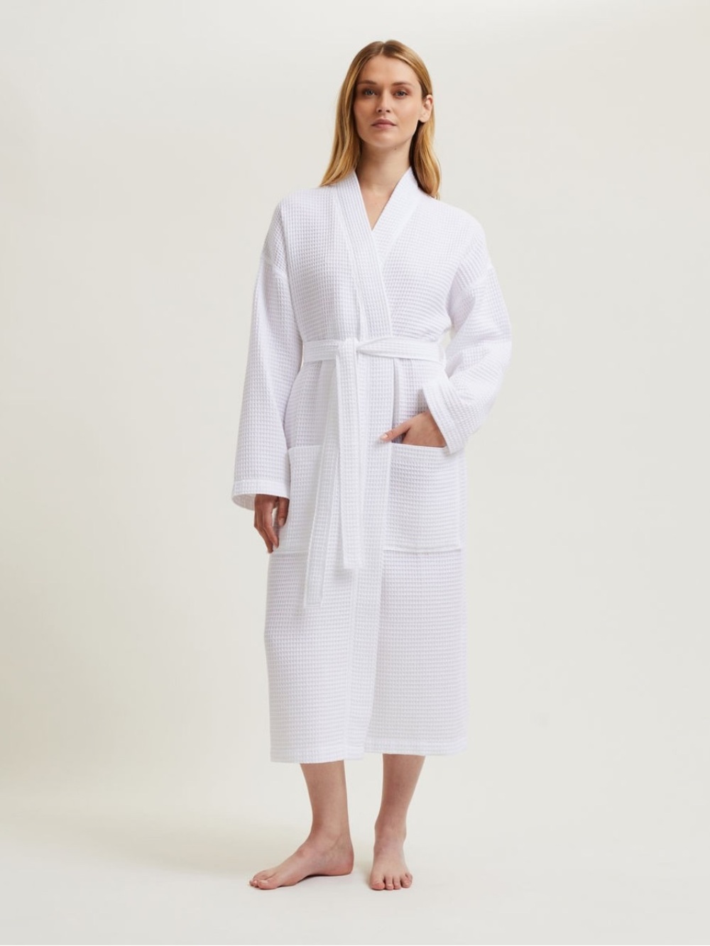 Yves Delorme is a luxury waffle weave bath robe